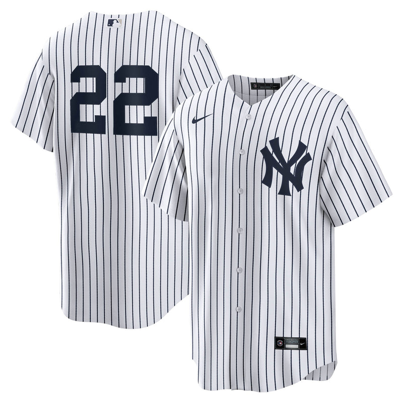 New York Yankees Ben Rice Nike White Home Replica Jersey