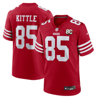 San Francisco 49ers George Kittle Nike Scarlet 80th Anniversary Game Jersey
