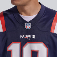 New England Patriots Drake Maye Nike Navy Player Game Jersey
