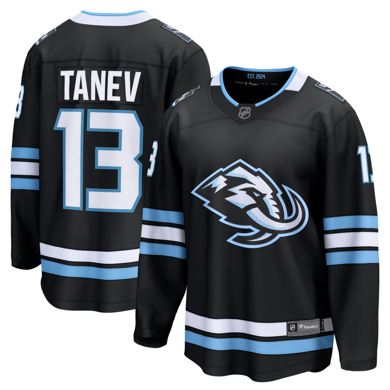 Utah Mammoth Brandon Tanev Fanatics Black Home Breakaway Player Jersey