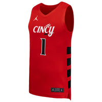 Nike #1 Red Cincinnati Bearcats Replica Basketball Jersey