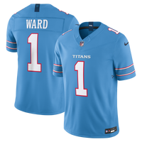 Tennessee Titans Cameron Ward Nike Light Blue Team Vapor F.U.S.E. Stitched Limited Jersey