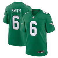 Philadelphia Eagles DeVonta Smith Nike Kelly Green Alternate Game Player Jersey