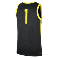Nike #1 Black Oregon Ducks Alternate Replica Jersey
