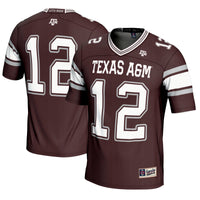 GameDay Greats #12 Maroon Texas A&M Aggies Football Lightweight Fashion Jersey