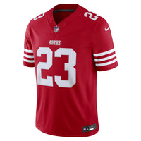 San Francisco 49ers Christian McCaffrey Nike Scarlet Team Vapor F.U.S.E. Stitched Limited Jersey