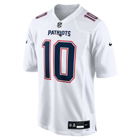 New England Patriots Drake Maye Nike Tundra White Game Jersey