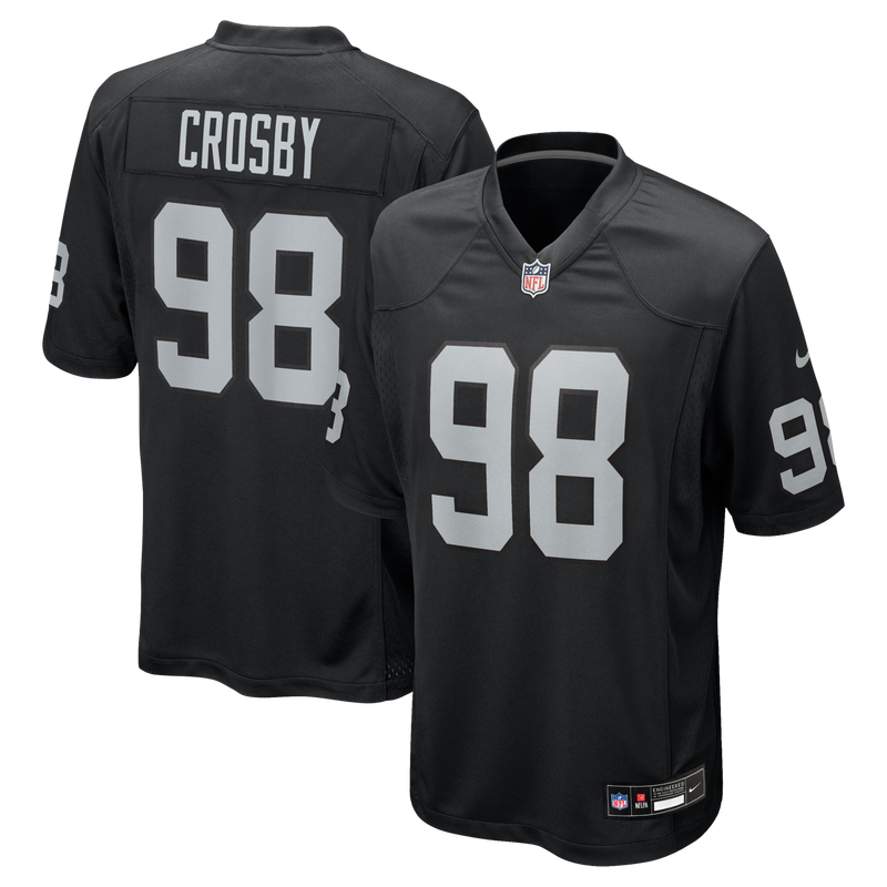 Las Vegas Raiders Maxx Crosby Nike Black Game Jersey