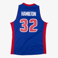Detroit Pistons Mitchell & Ness Richard Hamilton 2003 Swingman Authentic Jersey - Royal Blue