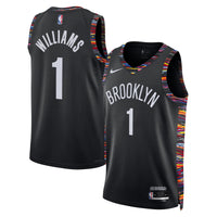 Brooklyn Nets Nike 2025/26 City Edition Swingman Jersey - Black - Ziaire Williams