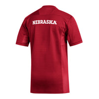 adidas #1 Scarlet Nebraska Huskers Replica Football Jersey