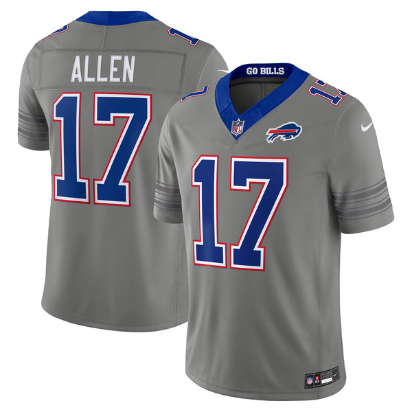 Buffalo Bills Josh Allen Nike Gray Nickel City Vapor F.U.S.E. Stitched Limited Jersey