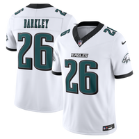 Philadelphia Eagles Saquon Barkley Nike White Vapor F.U.S.E. Stitched Limited Jersey