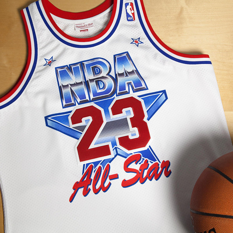 NBA All-Star East Michael Jordan 1991 Authentic Jersey by Mitchell & Ness - White -