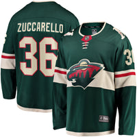 Minnesota Wild Mats Zuccarello Fanatics Green Team Color Breakaway Player Jersey