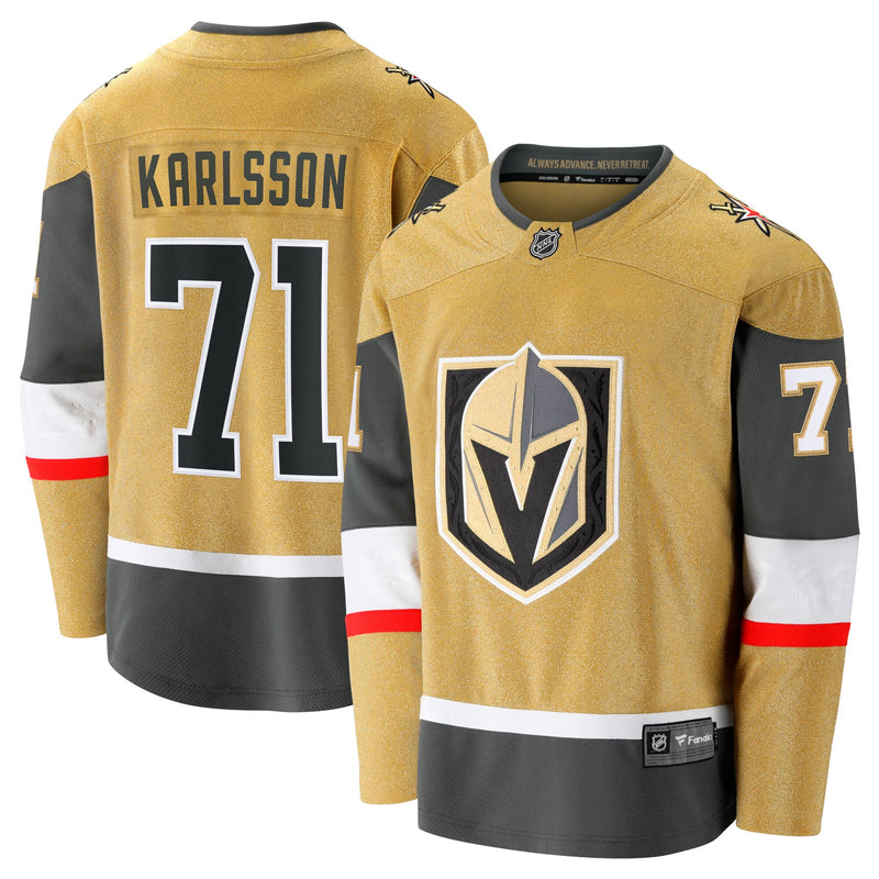 Vegas Golden Knights William Karlsson Fanatics Gold Home Breakaway Jersey
