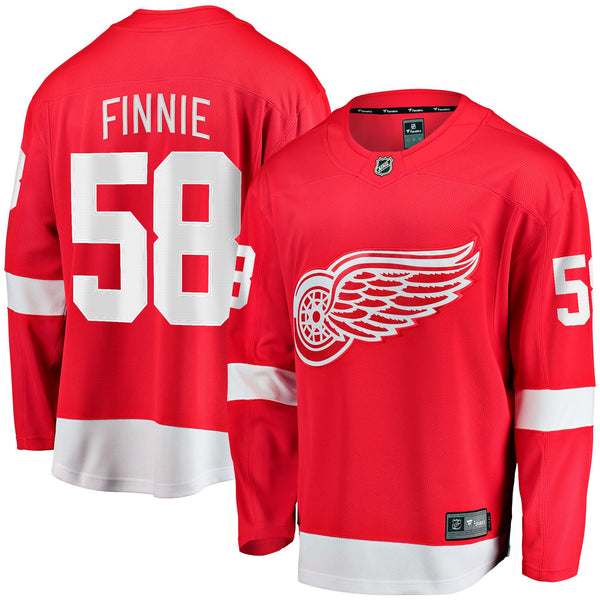 Detroit Red Wings Emmitt Finnie Fanatics Red Home Breakaway Jersey