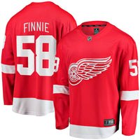 Detroit Red Wings Emmitt Finnie Fanatics Red Home Breakaway Jersey
