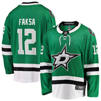 Dallas Stars Radek Faksa Fanatics Kelly Green Home Breakaway Jersey