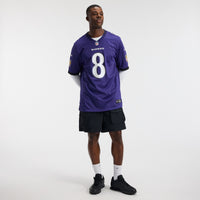 Baltimore Ravens Lamar Jackson Nike Purple Team Game Jersey