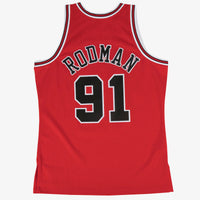 Chicago Bulls Mitchell & Ness Swingman Jersey Road Dennis Rodman 1997-98