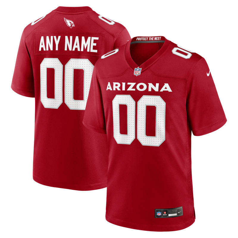 Arizona Cardinals Nike Cardinal Custom Game Jersey