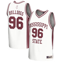 GameDay Greats White Mississippi State Bulldogs Lightweight Collegiate Basketball Fashion Jersey