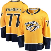 Nashville Predators Luke Evangelista Fanatics Gold Premier Breakaway Player Jersey
