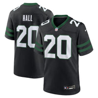 New York Jets Breece Hall Nike Legacy Black Alternate Game Jersey
