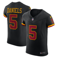 Washington Commanders Jayden Daniels Nike Black Alternate Vapor F.U.S.E. Elite Jersey