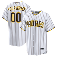 San Diego Padres Nike White Home Replica Custom Jersey
