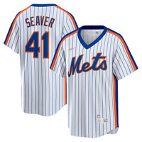 New York Mets Tom Seaver Nike White Home Cooperstown Collection Player Jersey