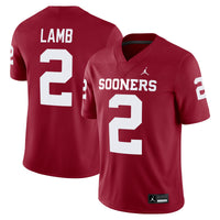 Jordan Brand CeeDee Lamb Crimson Oklahoma Sooners Alumni Player Game Jersey