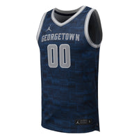 Jordan Brand #00 Navy Georgetown Hoyas Replica Basketball Jersey
