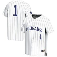 GameDay Greats #1 White BYU Cougars Lightweight Baseball Jersey