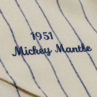 New York Yankees Mickey Mantle Mitchell & Ness Cream 1951 Cooperstown Collection Authentic Jersey