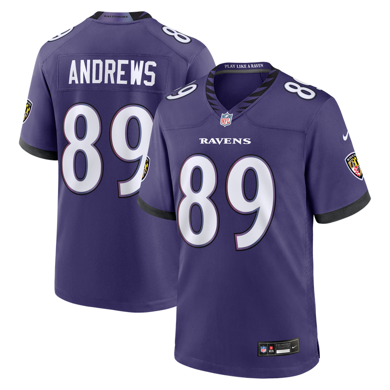 Baltimore Ravens Mark Andrews Nike Purple Team Game Jersey