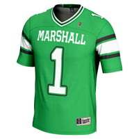 GameDay Greats #1 Kelly Green Marshall Thundering Herd Endzone Football Jersey