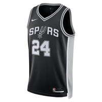 San Antonio Spurs Nike Icon Edition Swingman Jersey - Black - Devin Vassell