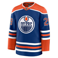 Edmonton Oilers Leon Draisaitl Fanatics Royal Home Premium Jersey