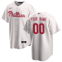 Philadelphia Phillies Nike White Home Replica Custom Jersey