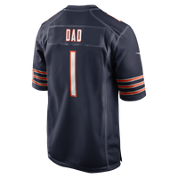 Chicago Bears Number 1 Dad Nike Navy Game Jersey