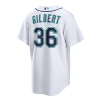 Seattle Mariners Logan Gilbert Nike White Home Replica Jersey