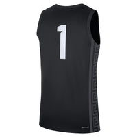 Nike #1 Black Michigan State Spartans Alternate Replica Jersey