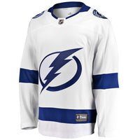 Tampa Bay Lightning Fanatics White Breakaway Away Jersey