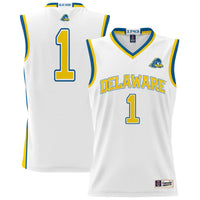 GameDay Greats White Delaware Fightin' Blue Hens Lightweight Basketball Jersey