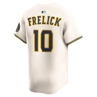 Milwaukee Brewers Sal Frelick Nike Cream Home Limited Player Jersey