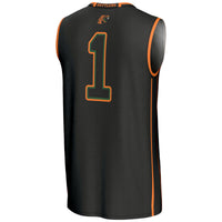 GameDay Greats #1 Black Florida A&M Rattlers Lightweight Basketball Jersey