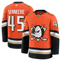 Anaheim Ducks Beckett Sennecke Fanatics Orange Home Premium Jersey