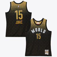 NBA Mitchell & Ness Nikola Jokic 2016 World Authentic Jersey All-Star - Black/Gold